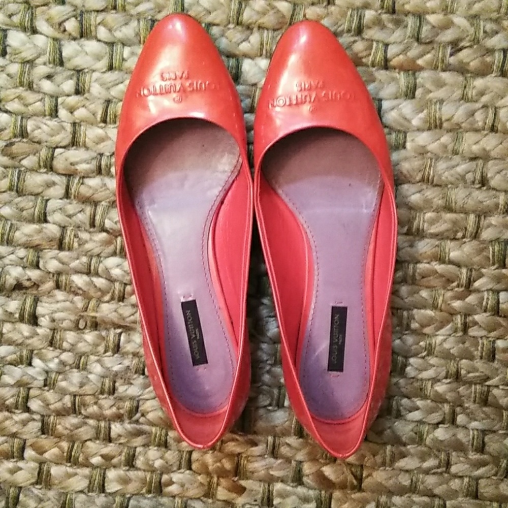 Louis Vuitton red shoes